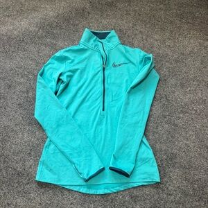Nike  Pro Dri Fit Blue Athletic Windbreaker Jacket